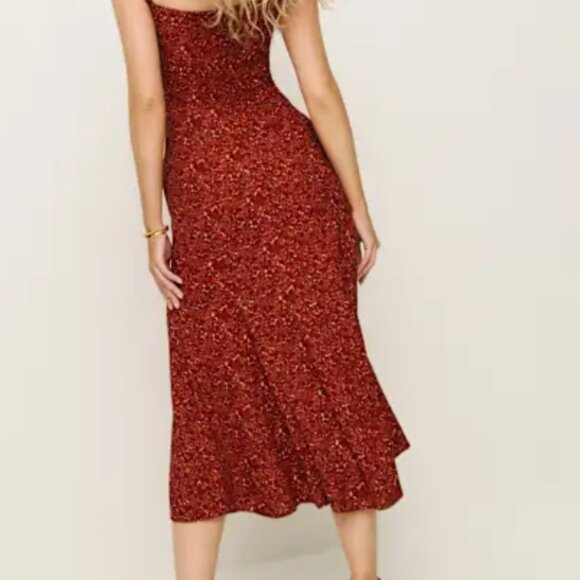 Reformation Bryson Dress Red NWT - Size 6 - Picture 3 of 4